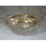 AN EDWARDIAN SILVER BON BON DISH, by Atkin Bros, Sheffield, 1905, oval form with wavy moulded