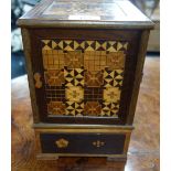 A JAPANESE PARQUETRY CIGAR CABINET (examine)