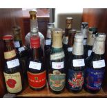 A COLLECTION OF COMMEMORATIVE BOTTLED BEERS (full) and a Charles and Diana commemorative whisky