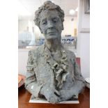 LESLIE CHARLOTTE BENENSON RE (1941-2018): A LARGE BRONZED PATINATED PLASTER SCULPTURE modelled as