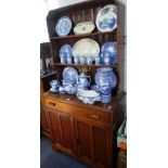 A 1930S OAK DRESSER, 91cm wide