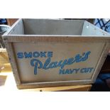 A VINTAGE CRATE 'Smoke Players Navy Cut' containing 1969 moon landing magazine editions and other