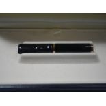 DUNHILL: A 'White Spot' cheroot holder, with gold plated mounts, in fitted presentation case, 7cm