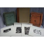 ARTHUR M HIND: 'The Etchings of D Y Cameron', London 1924. with two vols of 'The New Leader Book'