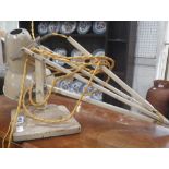 A VINTAGE CREAM ANGLEPOISE LAMP DESIGNRD BY HERBERT TERRY (needs restoration)