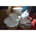 A COLLECTION OF DINNERWARE and hors d'oeuvres dishes