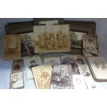 A COLLECTION OF CARTES DE VISITE, CABINET PORTRAITS, AND OTHER PERIOD PHOTOGRAPHS