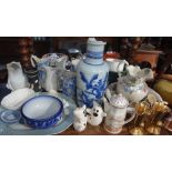 A COLLECTION OF VICTORIAN JUGS and similar ceramics