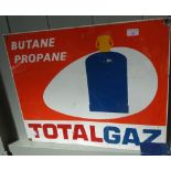 A FRENCH 'TOTALGAZ' TIN SIGN