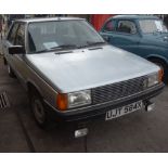 A 1982 RENAULT 9 TLE FOUR DOOR SALOON MOTOR CAR IN SILVER, registration number UJT 584X first