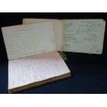A 19TH CENTURY AUTOGRAPH BOOK, and another later