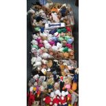TY; A LARGE COLLECTION OF 'BEANIE BABIES' (three boxes)