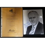 AUTOGRAPH; A SIGNED GEORGE COLE SCRIPT FROM 'MINDER' Episode 5, 'Close Encounters of the Worst Kind'