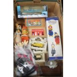 A COLLECTION OF DAYS GONE MODEL VEHICLES, two boxed chess sets, a remote control helicopter and