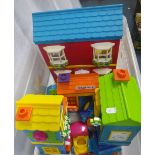 AN EARLY LEARNING CENTRE PLASTIC HOUSE and similar toys