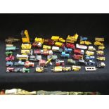 A COLLECTION OF LESNEY, MATCHBOX AND SIMILAR MODEL COMMERCIAL VEHICLES