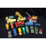 DINKY TOYS; A COLLECTION OF MODEL VEHICLES to include a Ford Transit van and an Austin truck, mainly
