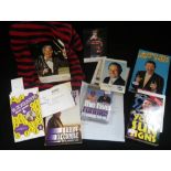 AUTOGRAPHS AND SIGNED CELEBRITY MEMORABILIA; An Ernie Wise signed photo and his sweater, a Ronnie