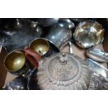 A COLLECTION OF SILVER PLATED WARES