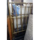 A VICTORIAN BRASS SINGLE BEDSTEAD