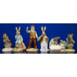 A COLLECTION OF ROYAL ALBERT BEATRIX POTTER FIGURES to include Mr McGregor (6)