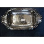 GALLIA/CHRISTOFLE; A SILVER PLATED SERVING DISH