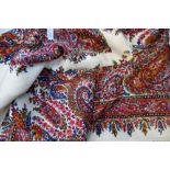 A PRINTED PAISLEY STYLE SHAWL