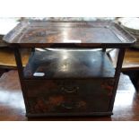 A JAPANESE LACQUER TABLE CABINET