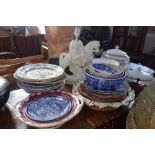 A COLLECTION OF 19TH CENTURY AND LATER CERAMICS