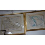 J CARY'S MAP OF BERKSHIRE, pub Stockdale 1805 and a 19th century map of Arabia
