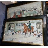 CECIL ALDIN: A pair of humorous hunting prints in contemporaneous frames