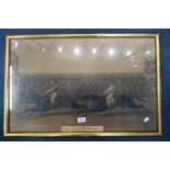 A VICTORIAN HORSE RACING LITHOGRAPH