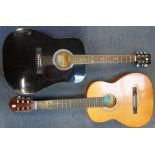 A HOHNER 'COUNTRYMAN' GUITAR and a Vittoro guitar (2)