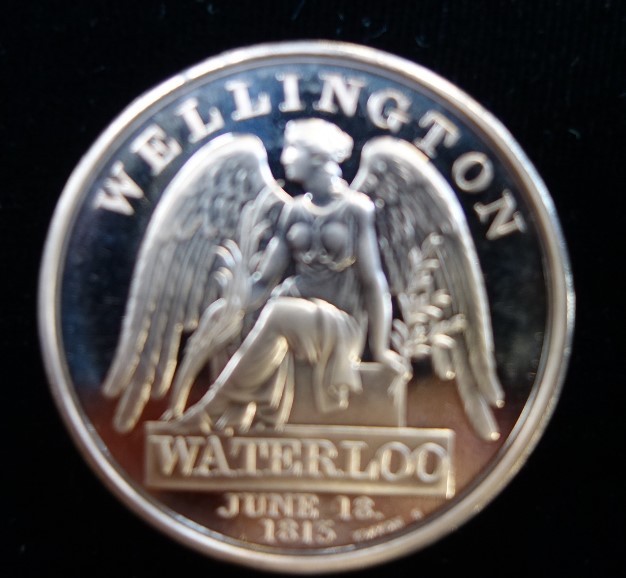 A T.WYON WELLINGTON WATERLOO MEDALLION - Image 2 of 2