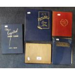 FIVE VINTAGE STAMP ALBUMS, containing world stamps collected from the 1930s