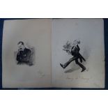 ENGLISH SCHOOL, LATE 19TH CENTURY 'Coming Sir! Coming!' A political cartoon depicting a butler