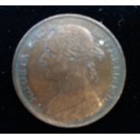 A VICTORIAN HIGH GRADE PENNY 1891