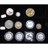 A COLLECTION OF COMMEMORATIVE COINS