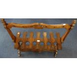 A 19TH CENTURY MAHOGANY BOOT RACK