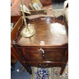 A GEORGE III MAHOGANY NIGHT STAND