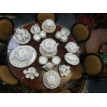 AN EXTENSIVE ROYAL WORCESTER DINNER SERVICE in the Mayfield pattern, set for twelve, to include