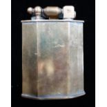 A LARGE VINTAGE BRASS TABLE LIGHTER