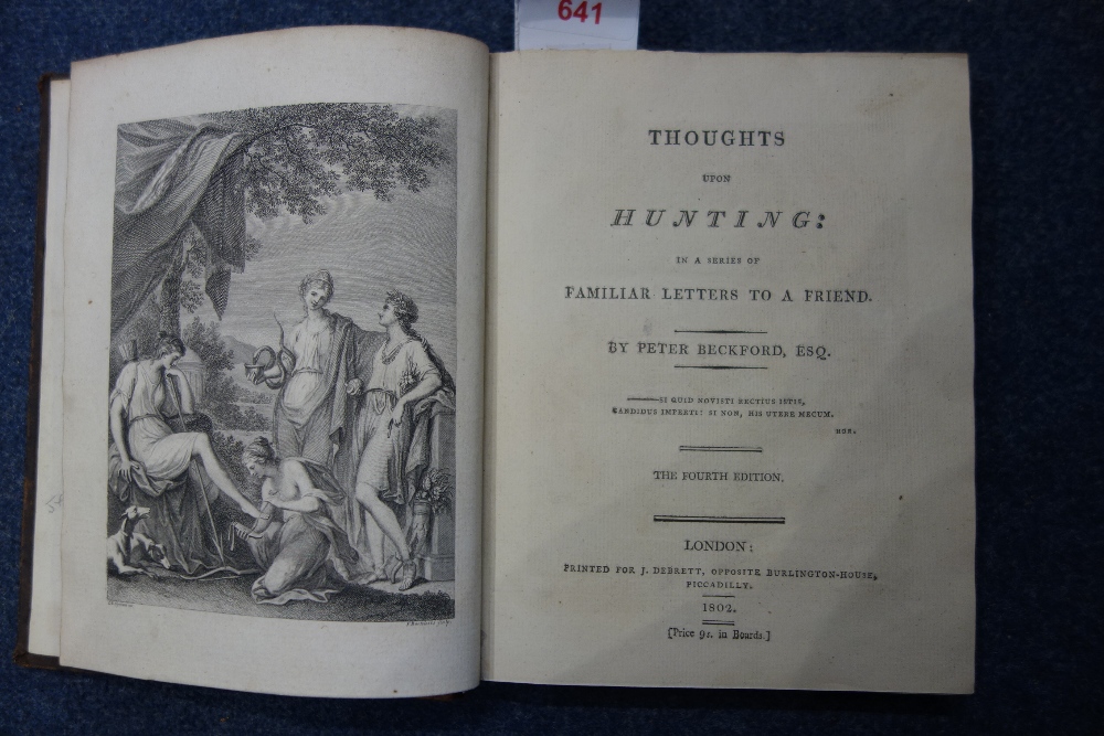 PETER BECKFORD: "Thoughts upon Hunting" fourth edition London 1802