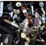 A LARGE QUANTITY OF WRISTWATCHES, including a ladies Michael Kors wristwatch and others similar