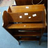 AN EDWARDIAN SATINWOOD BOOK TABLE and another similar (2)