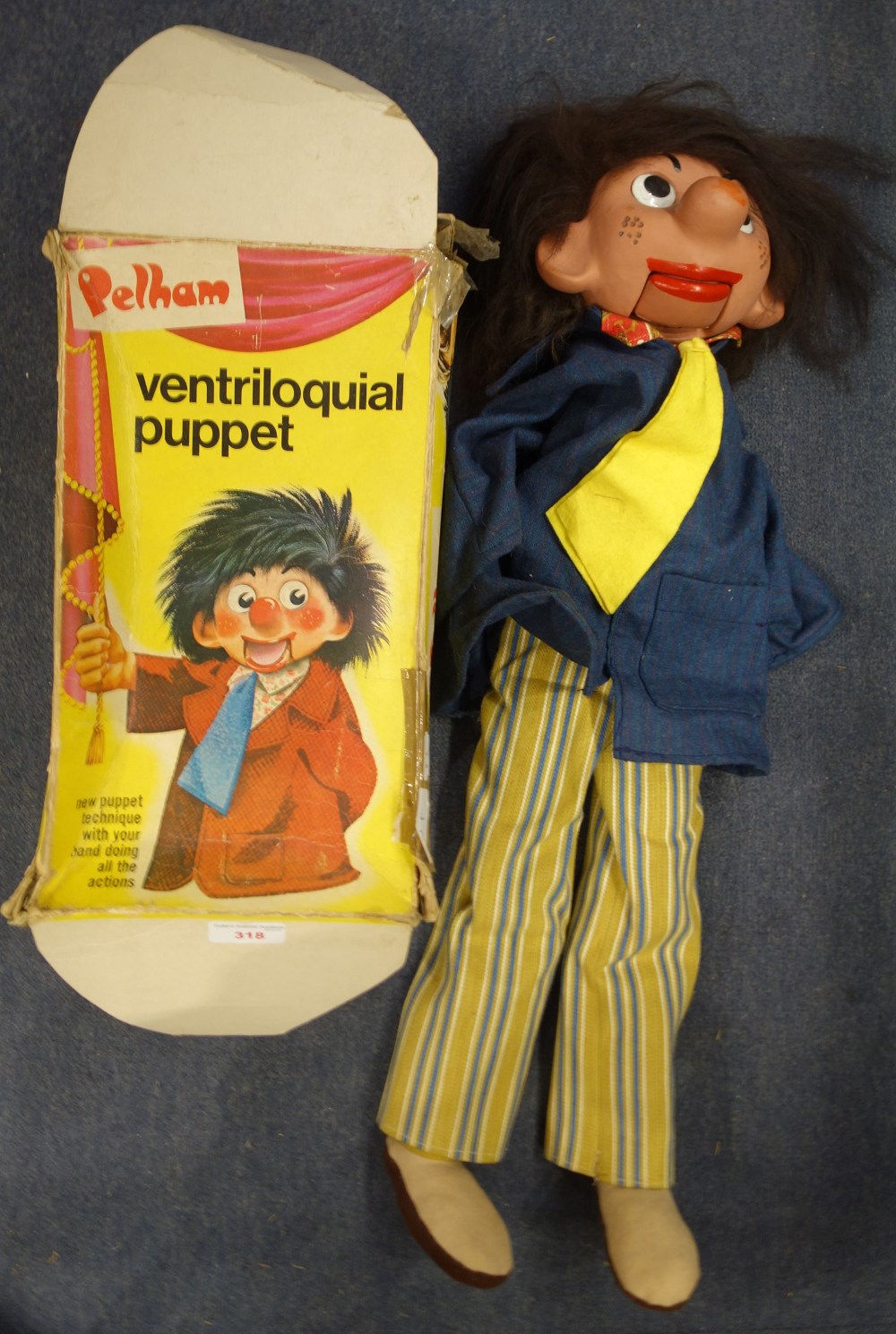 PELHAM; A VINTAGE VENTRILOQUIAL PUPPET with original box