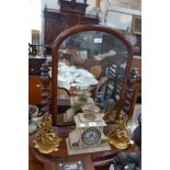 A VICTORIAN MAHOGANY DRESSING MIRROR