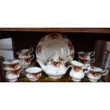 A ROYAL ALBERT OLD COUNTRY ROSES TEA SET