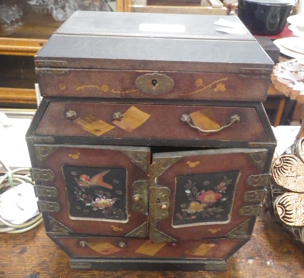 A JAPANESE LACQUER TABLE CABINET