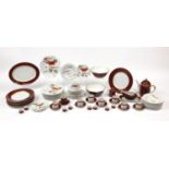 Fitz & Floyd Renaissance and Fleur et Nuages teaware including coffee pot and cups with saucers :